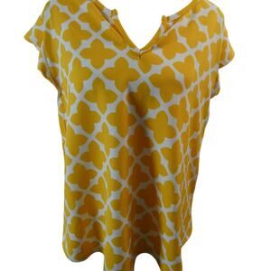 C'EST LA VIE That's Life Women's XL Geometric Flutter Short Sleeves Festival